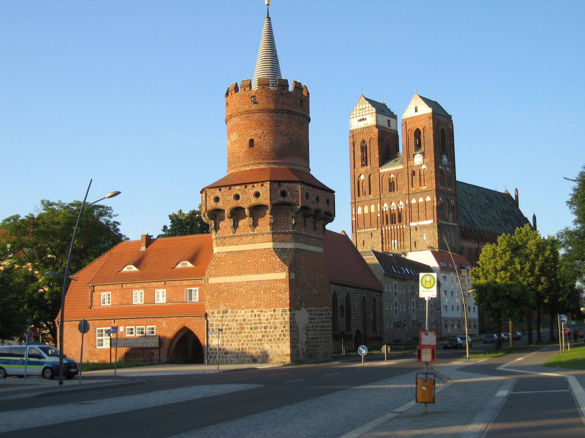 011 Prenzlau, Mitteltorturm a Marienkirche